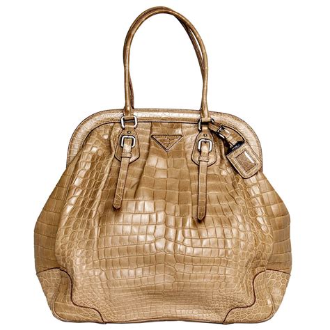 nylon and crocodile shoulder bag prada price|Prada crocodile bag for sale.